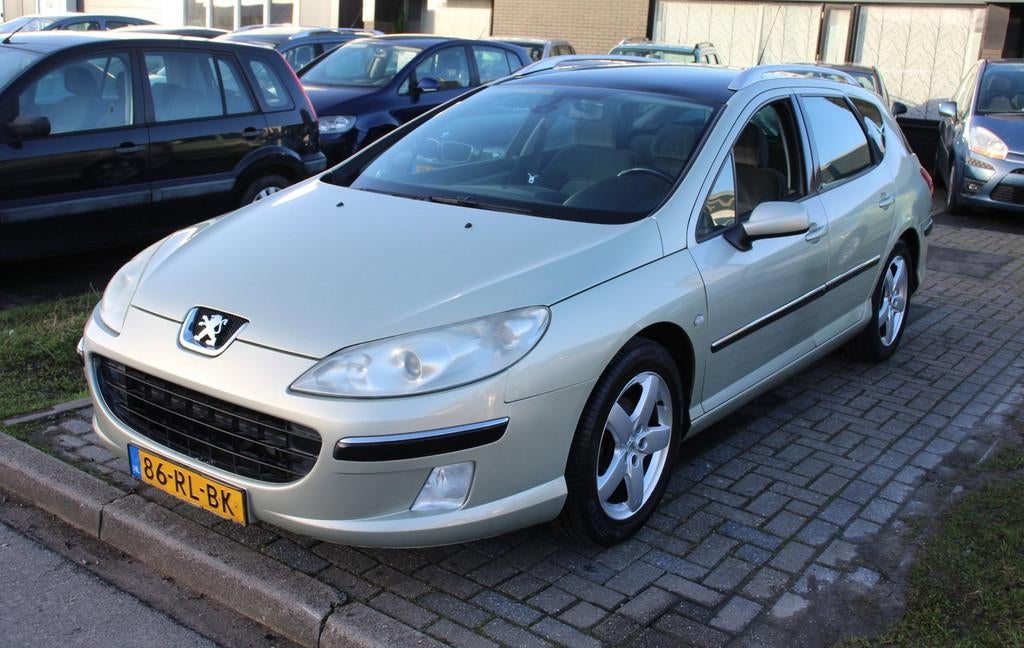Peugeot 407 SW 2.0-16V XS Pack Panoramadak Trekhaak LM-velge, Voorwielaandrijving, 136 pk, Gebruikt, Zwart