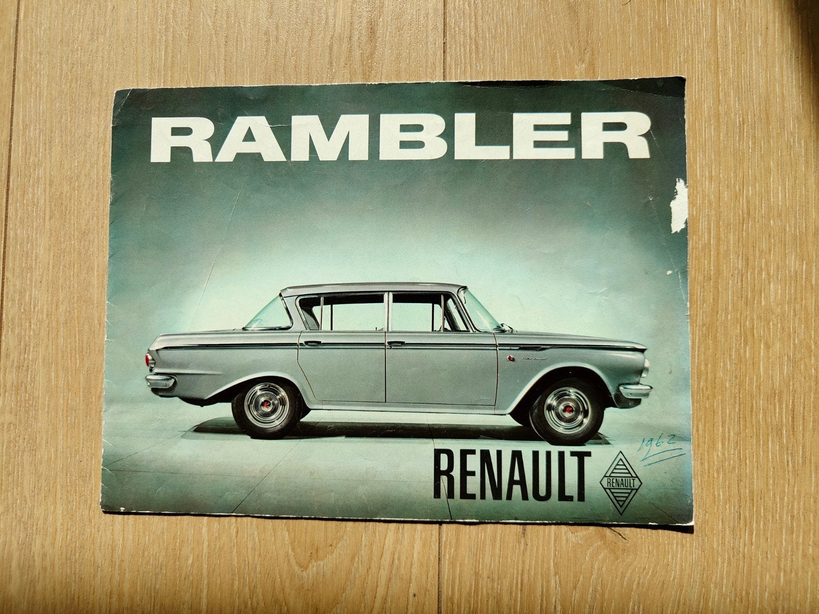 Autofolder Rambler Renault 1962, Ophalen of Verzenden, Gelezen, Renault