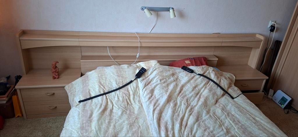 Te koop 2 persoonsbed elektrisch verstelbaar, Ophalen, Tweepersoons, 200 cm, 160 cm
