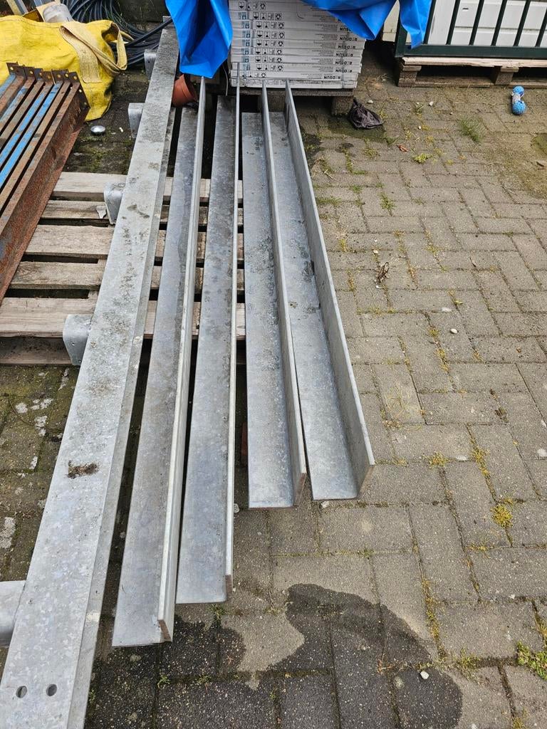 Verzinkte hoekprofielen, hoekstaal gegalvaniseerd 150x100x10, Doe-het-zelf en Verbouw, Metalen, Ophalen, Nieuw, IJzer