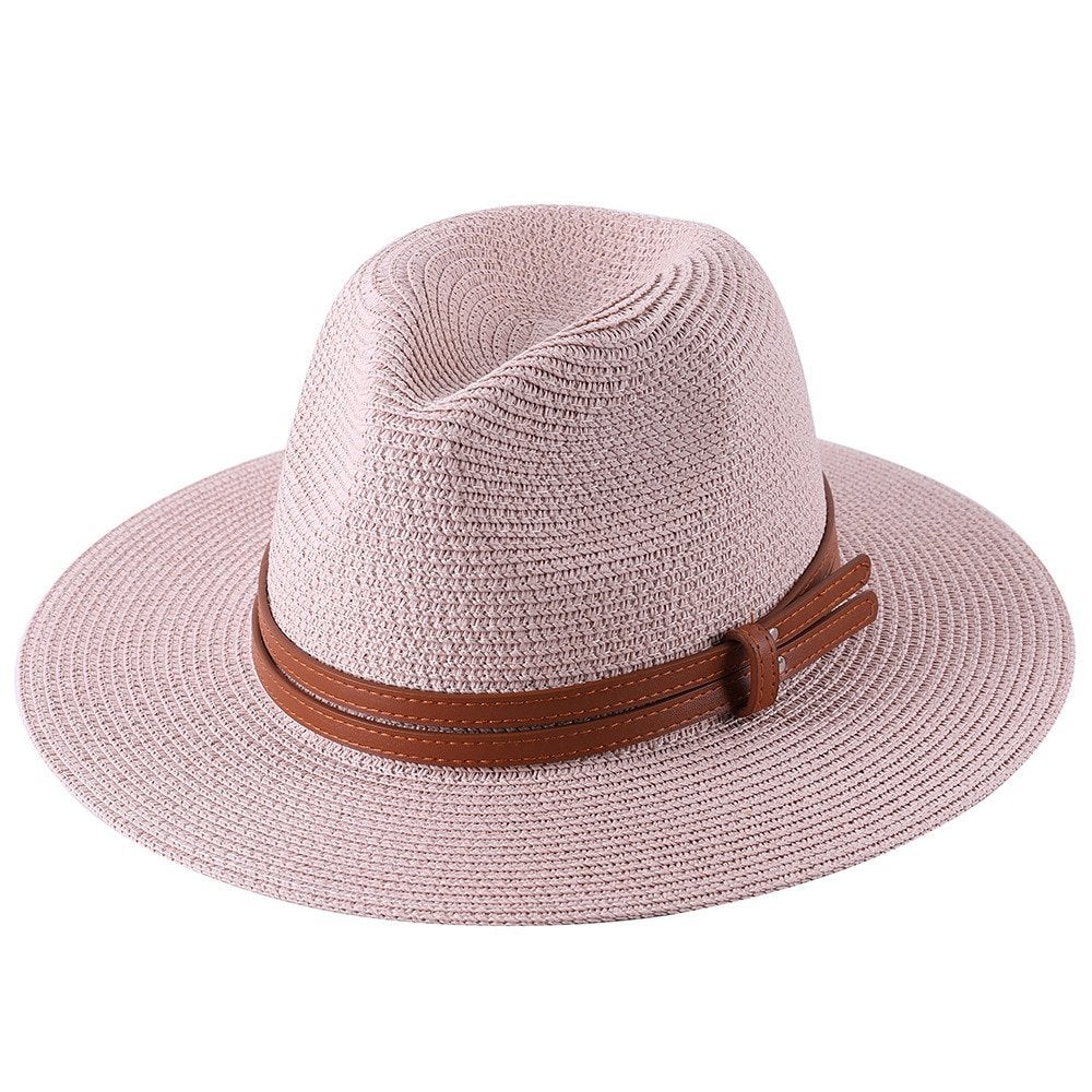 Roze panama hoed / heren dames vrouwen mannen strand zomer, Verzenden, Nieuw, Hoed