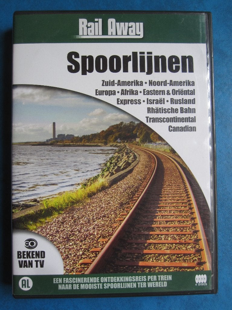 Rail Away: Spoorlijnen (4 disc), Cd's en Dvd's, Alle leeftijden, Zo goed als nieuw, Kunst of Cultuur, Ophalen of Verzenden