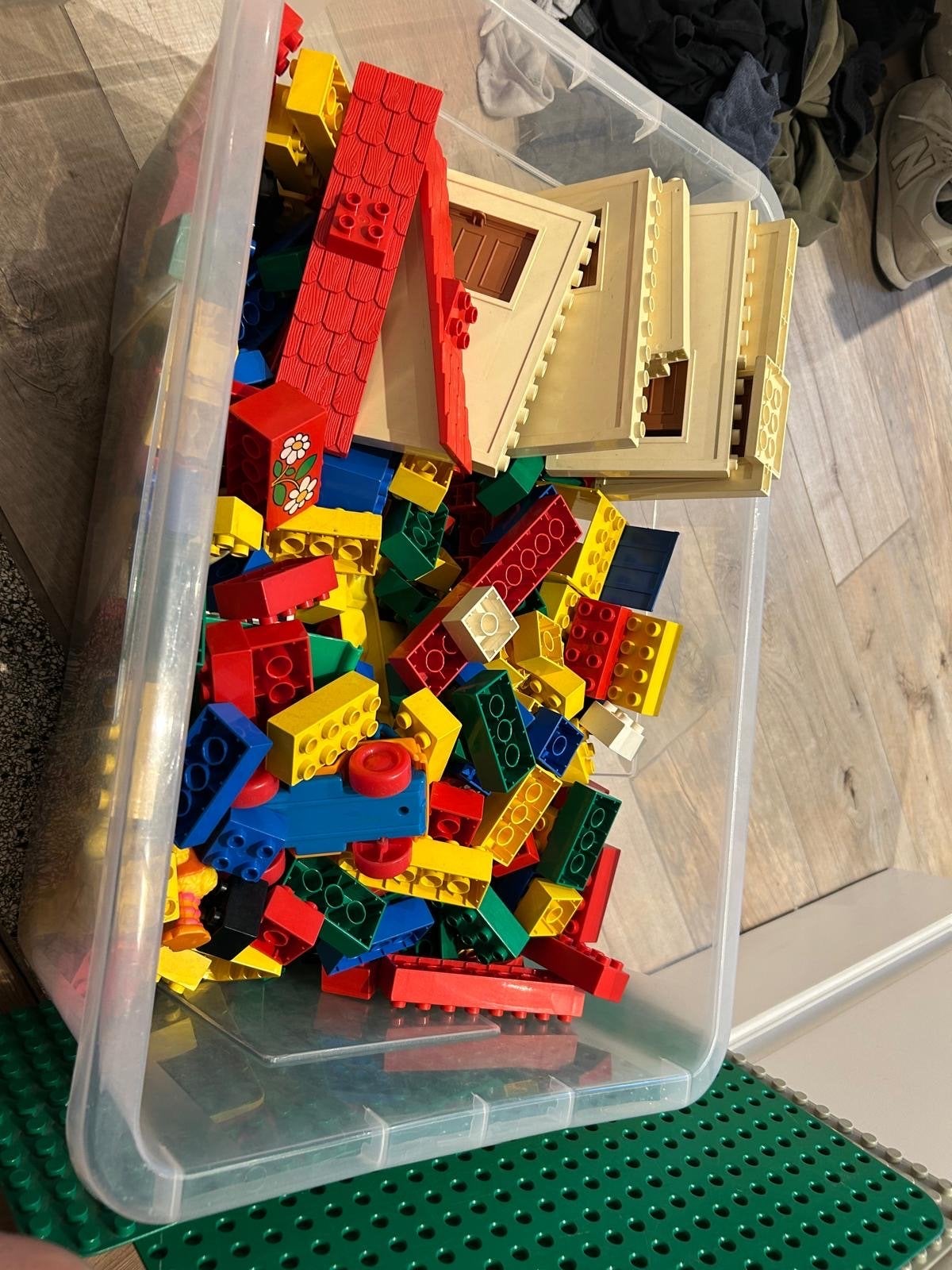 Grote doos met diverse Lego bouwstenen en grondplaten, Ophalen, Gebruikt, Inclusief extra onderdelen, Lego
