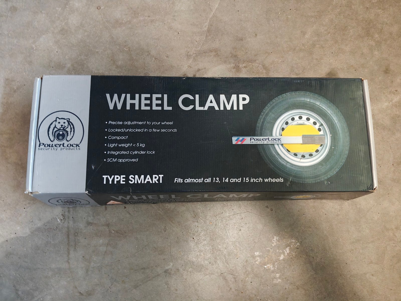 PowerLock Wielklem Type Smart - SCM Gekeurd - 3 sleutels, Ophalen, Zo goed als nieuw