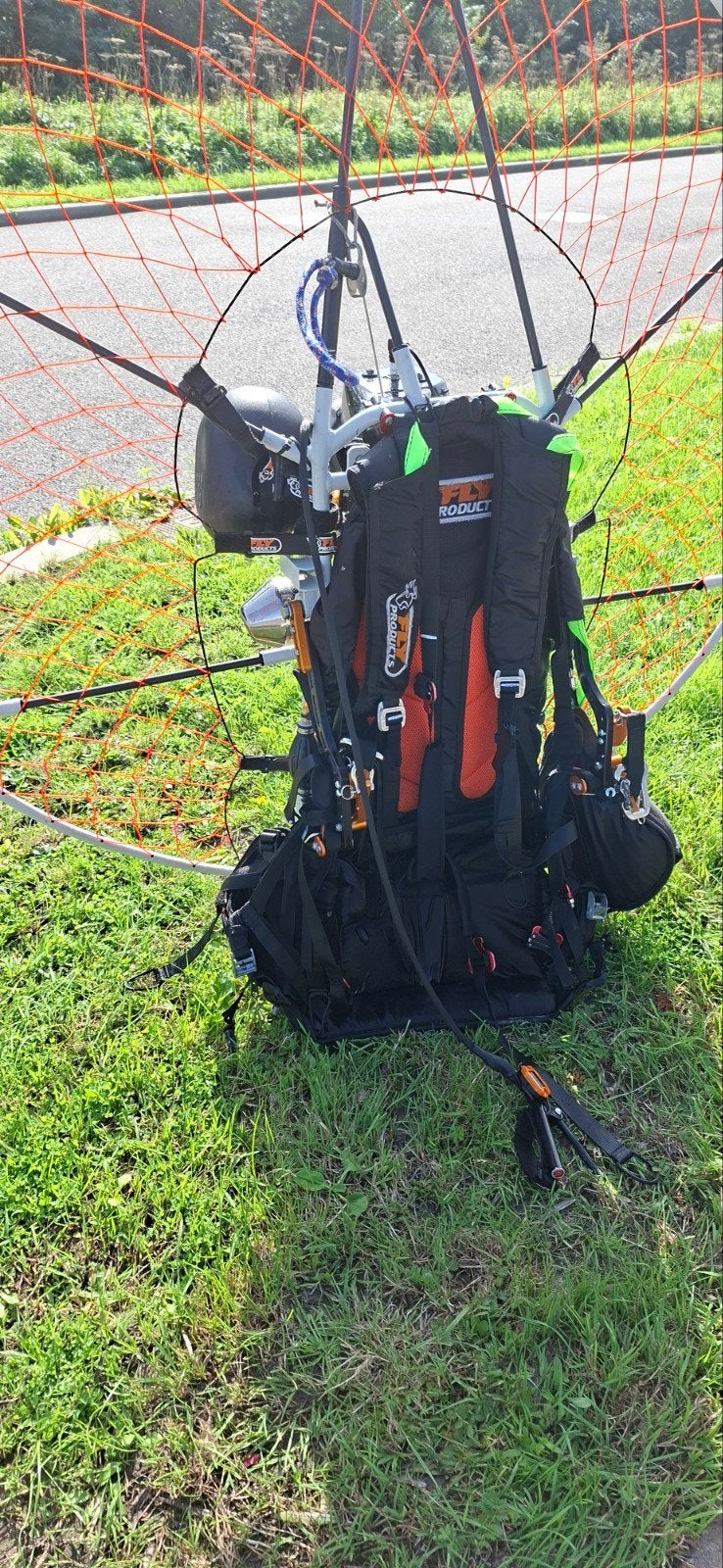 fly-products riderjet top 80 € 1500, Sport en Fitness, Ophalen, Gebruikt, Paramotor, Gemotoriseerd