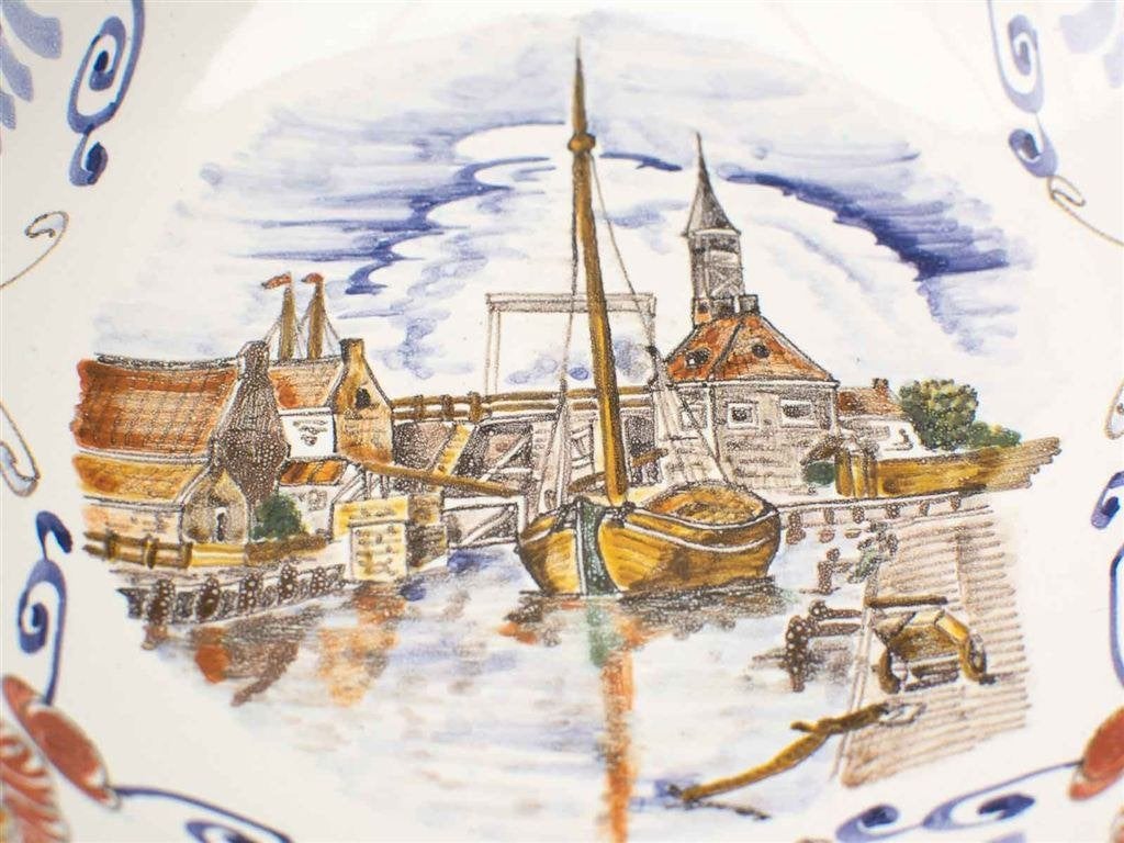 Porseleinen wandbord 36450, Huis en Inrichting, Ophalen of Verzenden, Gebruikt