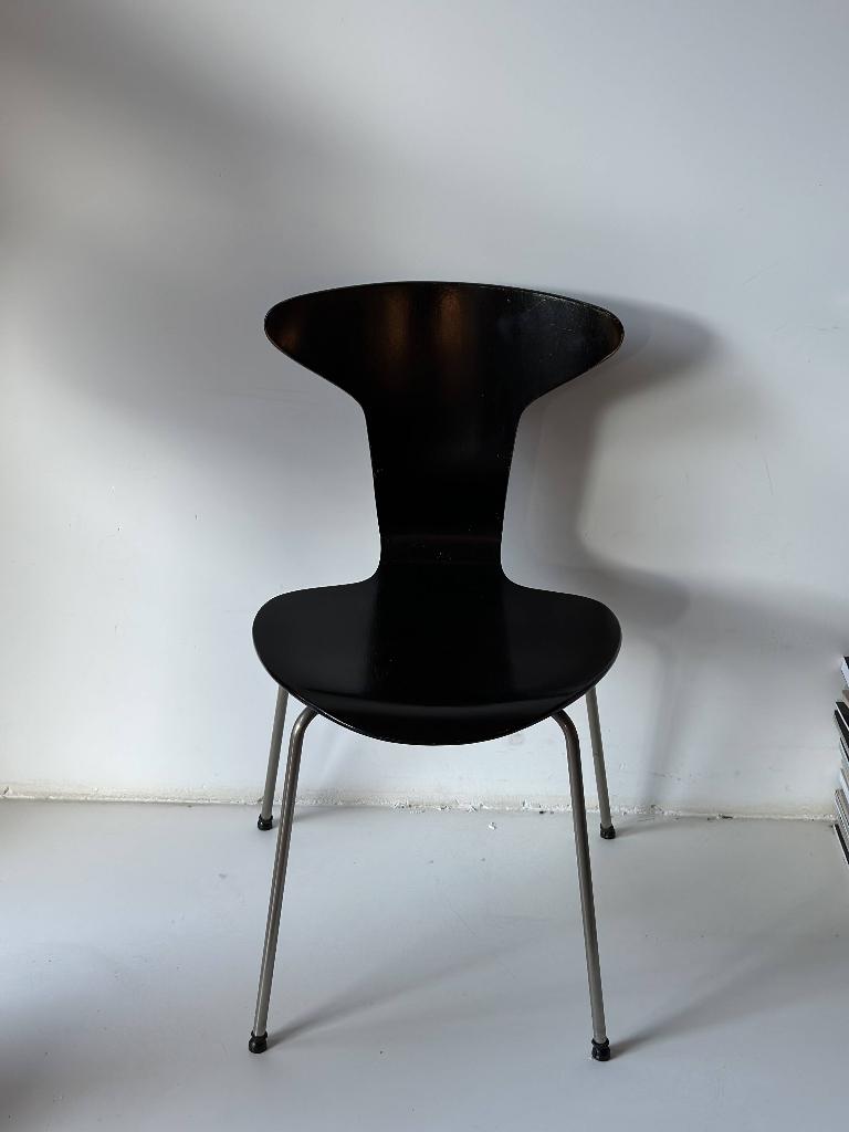 Arne Jacobsen, mosquito, Huis en Inrichting, Stoelen, Gebruikt, Eén, Hout, Metaal, Zwart, Ophalen