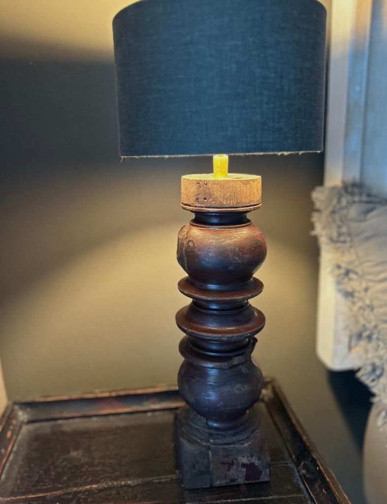 Oude baluster lampenvoet Aura Peeperkorn sober imperfect, Ophalen of Verzenden