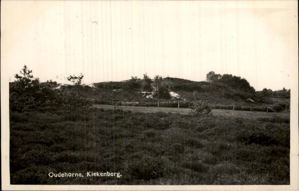 Oudehorne - Kiekenberg - Landschap, Ophalen of Verzenden, 1940 tot 1960, Gelopen, Friesland
