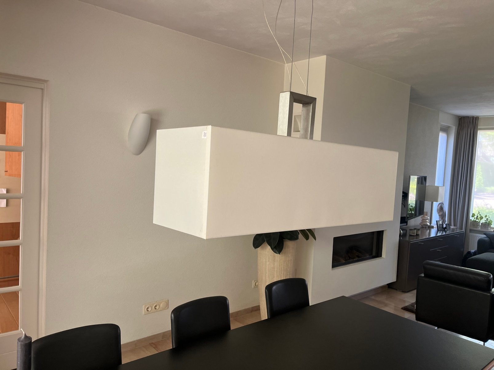 Bony Design hanglamp wit GRATIS, Ophalen, Gebruikt, Textiel, Modern