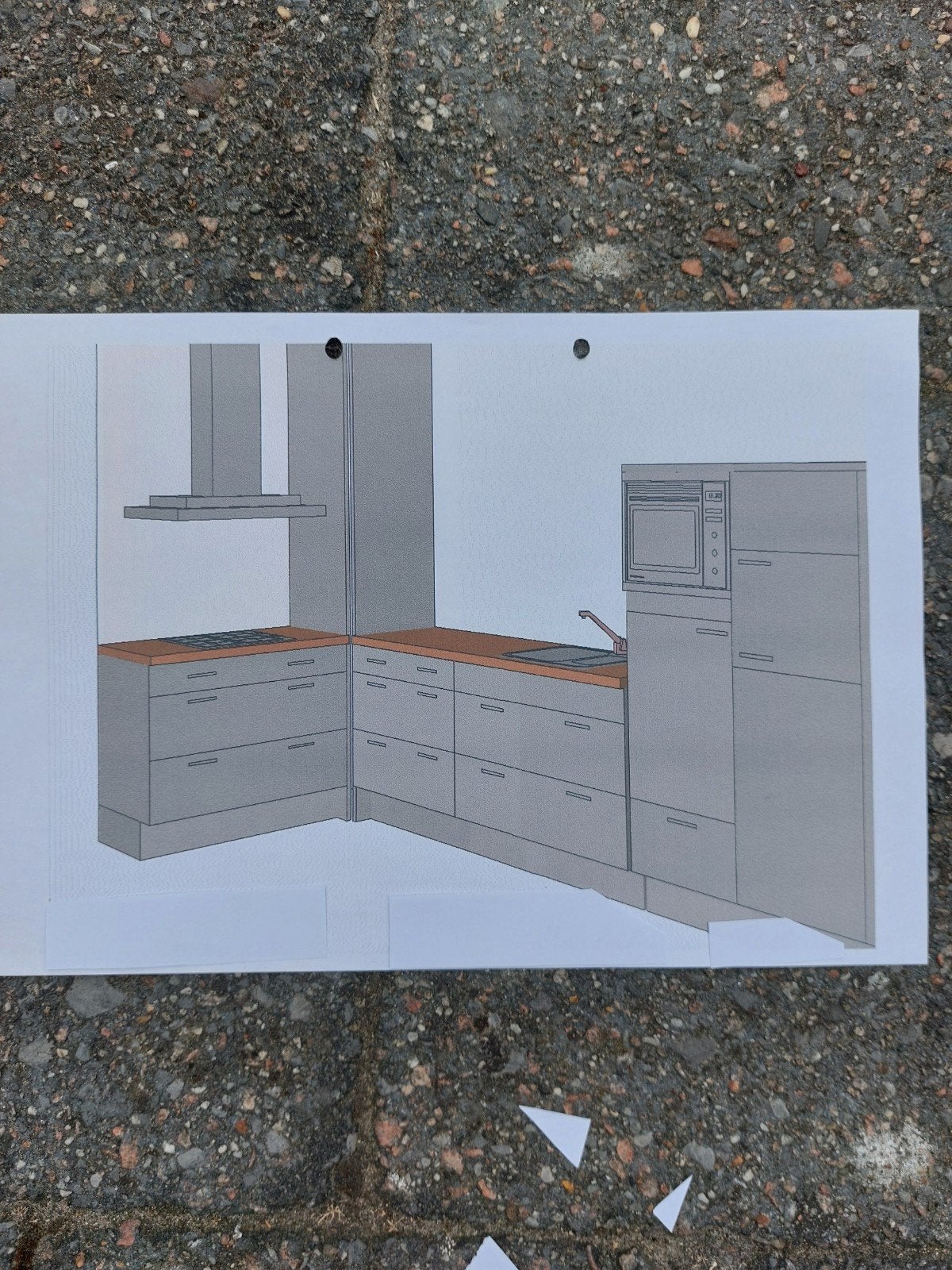 Prachtige "Antraciet-grijze" keuken met schiereiland, Ophalen, Gebruikt, Hoekkeuken, Kunststof