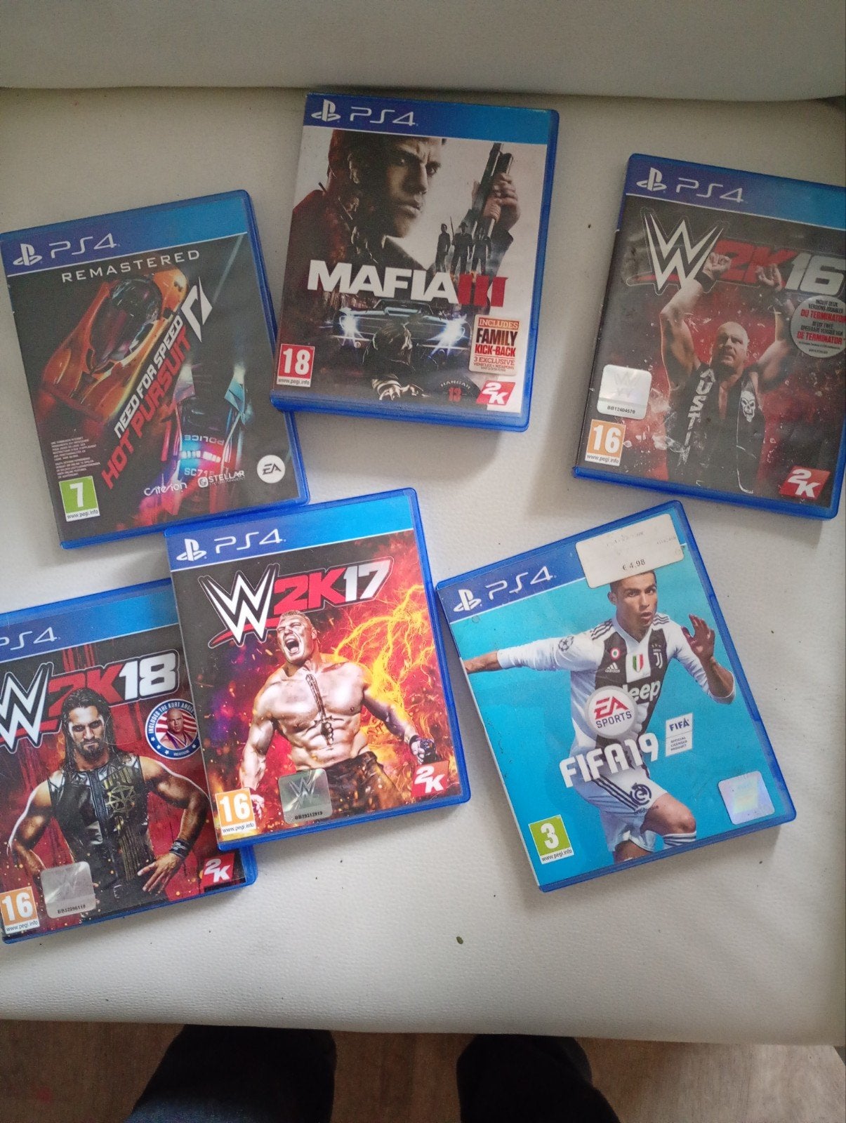 PS4 Games: Mafia III, Need for Speed, WWE, FIFA 19, Gebruikt, Vanaf 18 jaar, Overige genres, Ophalen of Verzenden