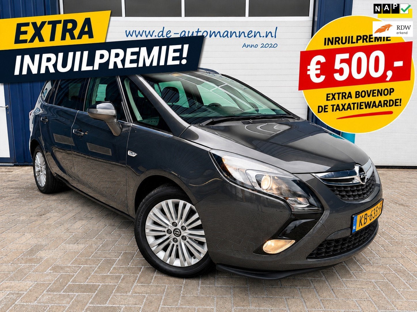 Opel Zafira Tourer 1.4 Turbo 140 pk Automaat Edition 7pers /, 15 km/l, Gebruikt, 4 cilinders, 7 stoelen