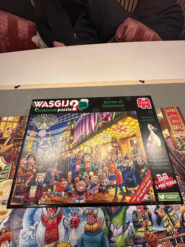 Wasgij Christmas 20 Spirits of Christmas 1000 stukjes, Ophalen, 500 t/m 1500 stukjes, Zo goed als nieuw, Legpuzzel