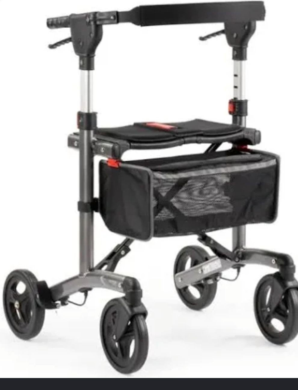 Rollator 100 % kleur metallic grijs Multi-Motion, Ophalen of Verzenden, Opvouwbaar, Zo goed als nieuw