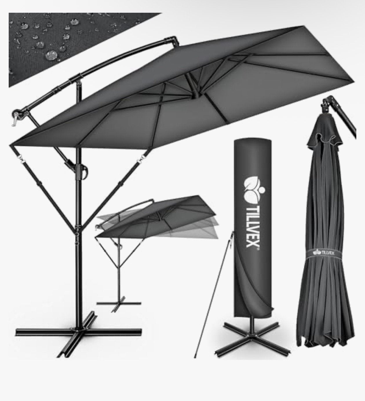Tillvex parasol 300cm, Tuin en Terras, Ophalen, Verstelbaar, Tellvexstraat 1, Nieuw