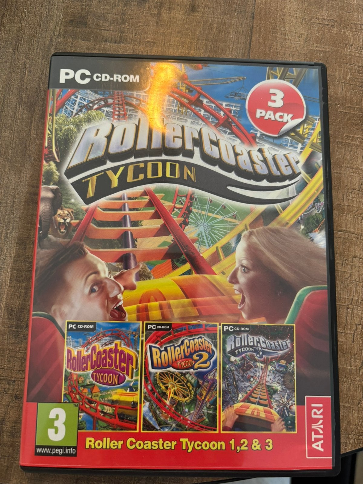 Pc cd-rom rollercoaster tycoon, 1 speler, Ophalen of Verzenden, Zo goed als nieuw, Vanaf 3 jaar