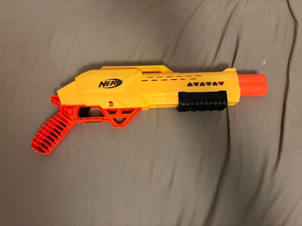 nerf shotgun geel, Ophalen, Zo goed als nieuw