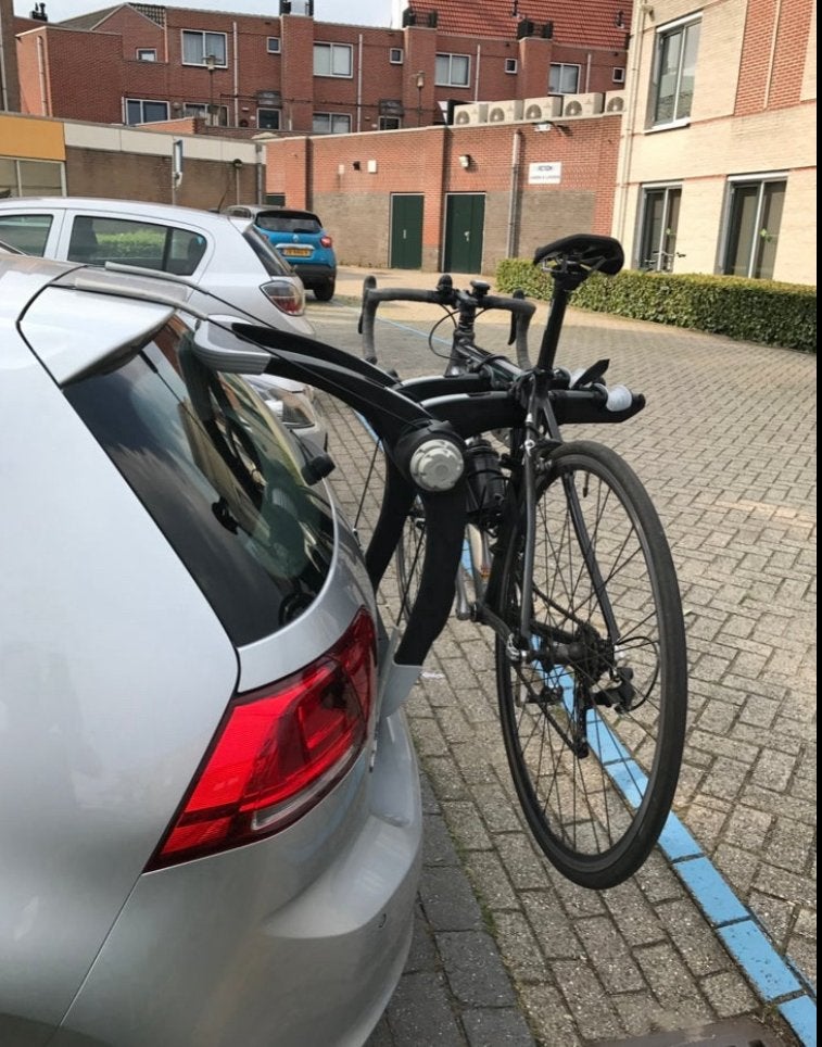 Thule 991 raceway fietsdrager fietsendrager, Auto diversen, Fietsendragers, Ophalen, 2 fietsen, Gebruikt, Achterklepdrager