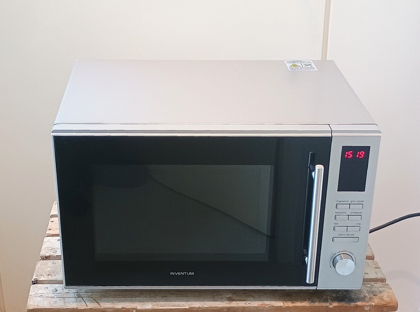 Inventum vrijstaande combimagnetron met hetelucht en grill, Witgoed en Apparatuur, Magnetrons, Combimagnetron, Gebruikt, ., Ophalen of Verzenden