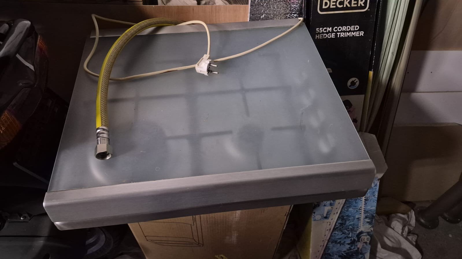 Zanussi gasfornuis met 4 pitten en glazen deksel, Witgoed en Apparatuur, Gebruikt, Gas, 4 kookzones, Ophalen of Verzenden