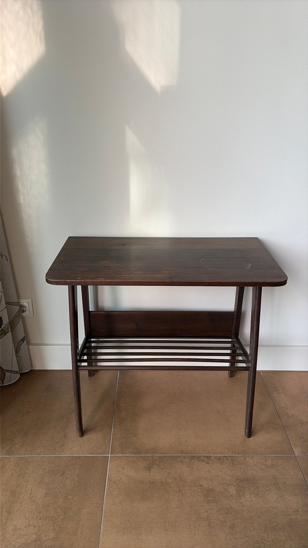Vintage mid century sidetable, Ophalen, 50 – 75, Minder dan 50 cm, Gebruikt