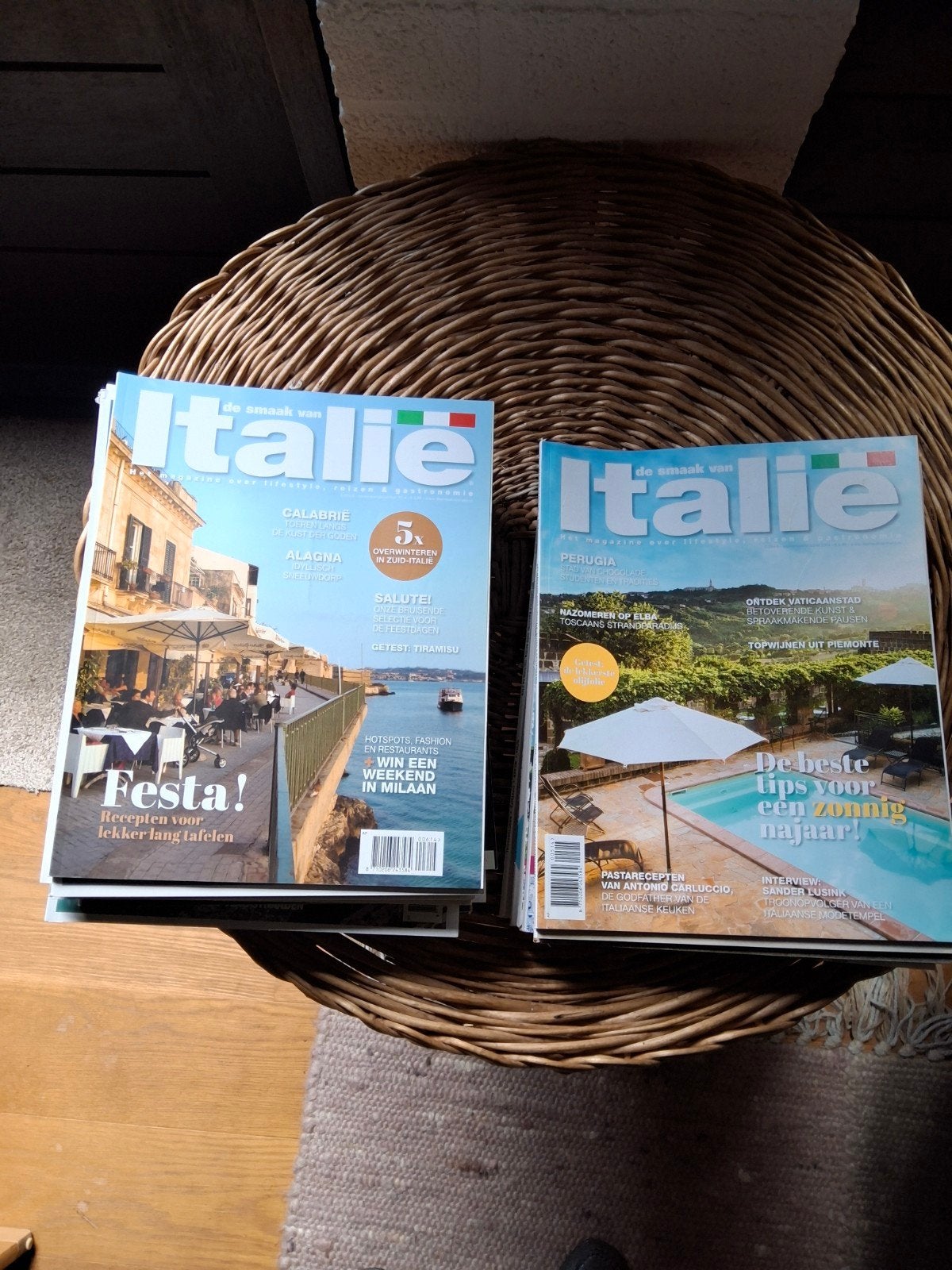 Gratis ophalen 25 mooie tijdschriften  de Smaak van Italië, Ophalen, Zo goed als nieuw