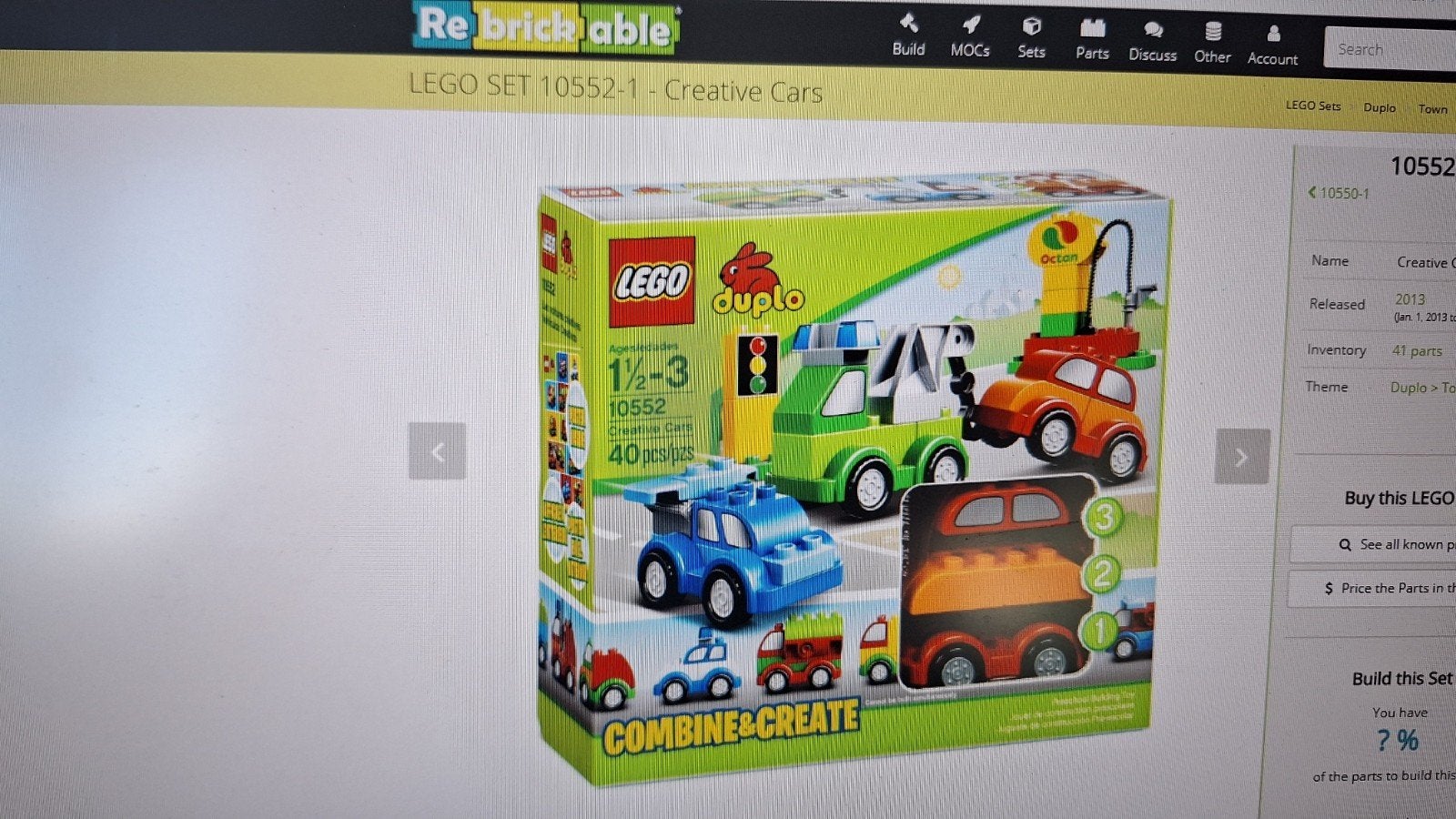 LEGO Duplo Creative Cars Set 10552 - Compleet, Gebruikt, Ophalen of Verzenden, Compleet, Duplo