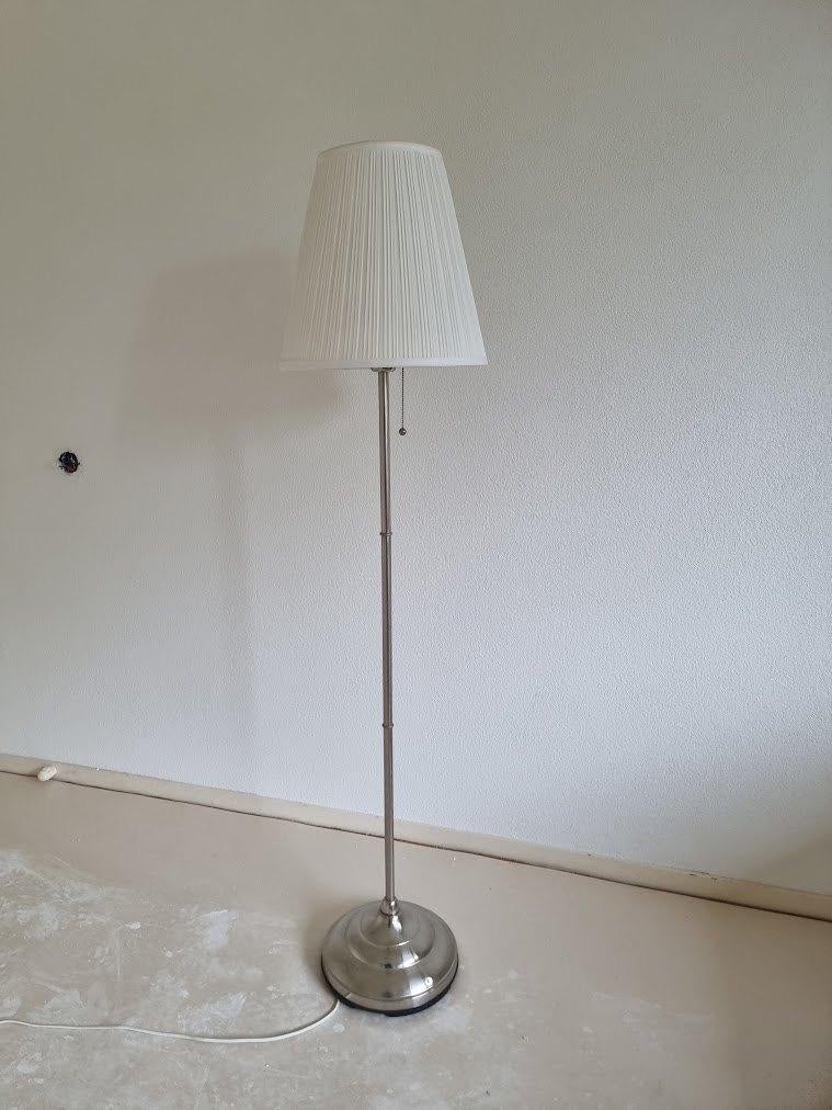 staande schemerlamp (plm. 160cm), Huis en Inrichting, Lampen | Vloerlampen, Ophalen, Gebruikt, Vintage, Stof