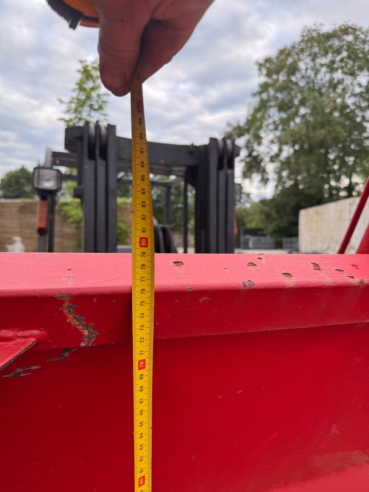 Schepbak heftruck 150 cm breed, 80 cm hoog, 1000 tot 2000 kg, Ophalen of Verzenden, Voorzetapparatuur