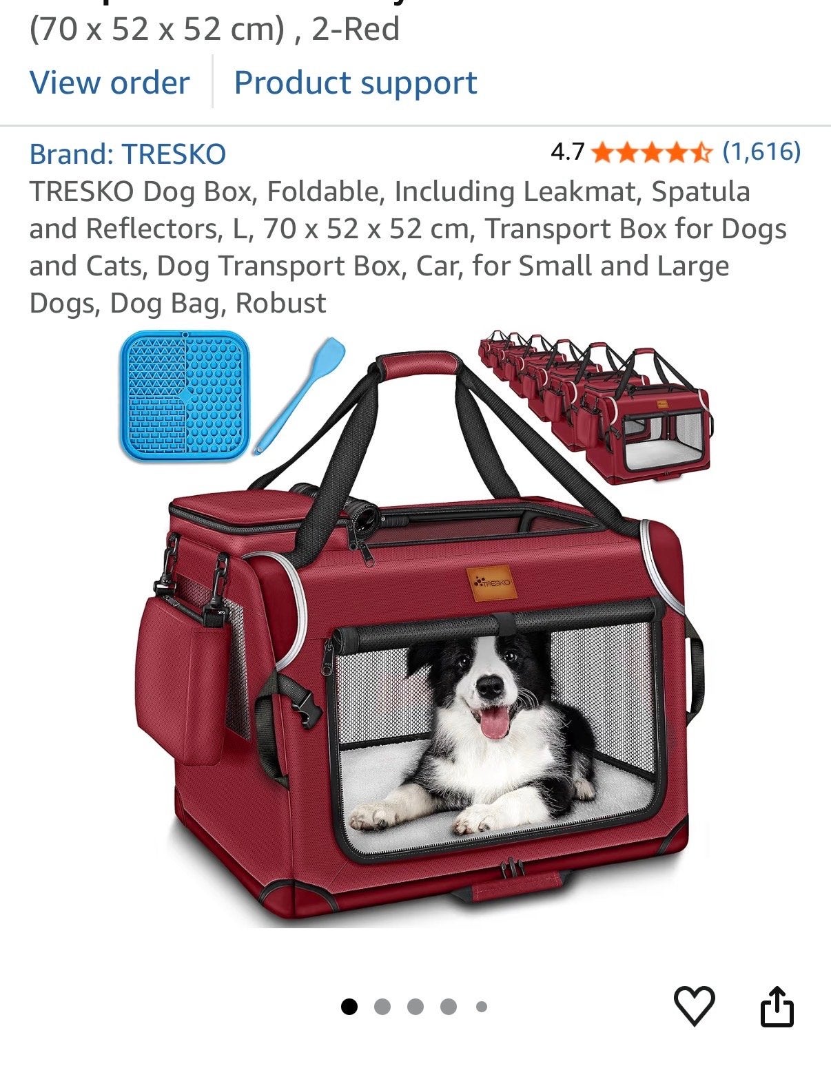 Soft hondenbox auto en thuis voor middelgrote hond, Ophalen of Verzenden, Nieuw