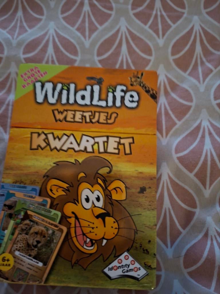 Wildlife Weetjes Kwartet- Grote Kaarten, Ophalen, Zo goed als nieuw, Kwartet(ten)