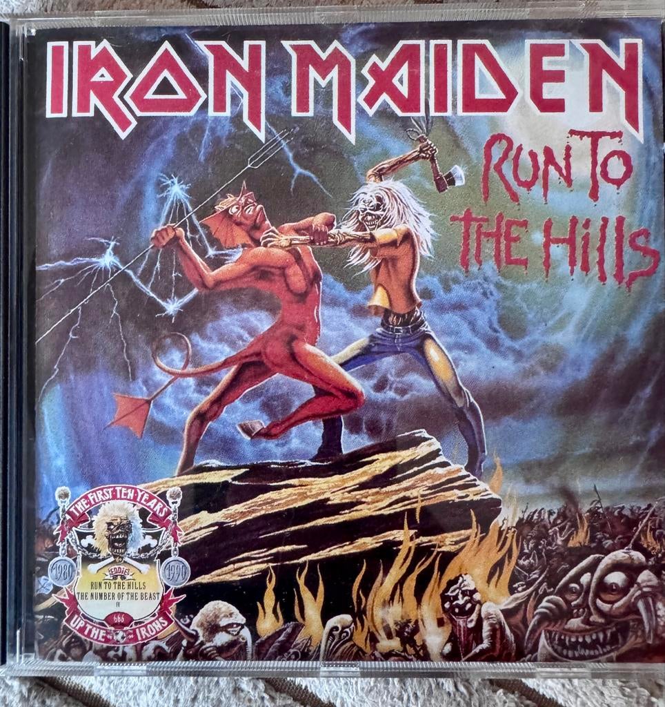 Iron Maiden - Run to the Hills CD Single (The Number of the, Ophalen of Verzenden, Zo goed als nieuw