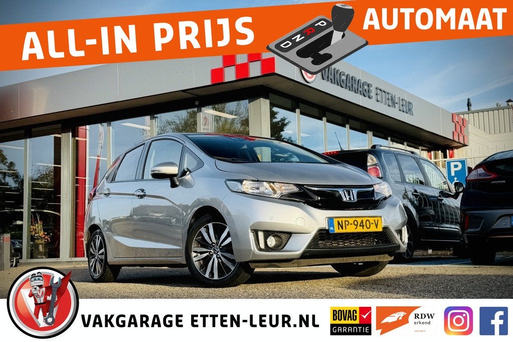 Honda Jazz 1.3 i-VTEC Elegance | TREKHAAK | CAMERA | CLIMA |, Auto's, Automaat, 12 maanden, 450 kg, Gebruikt