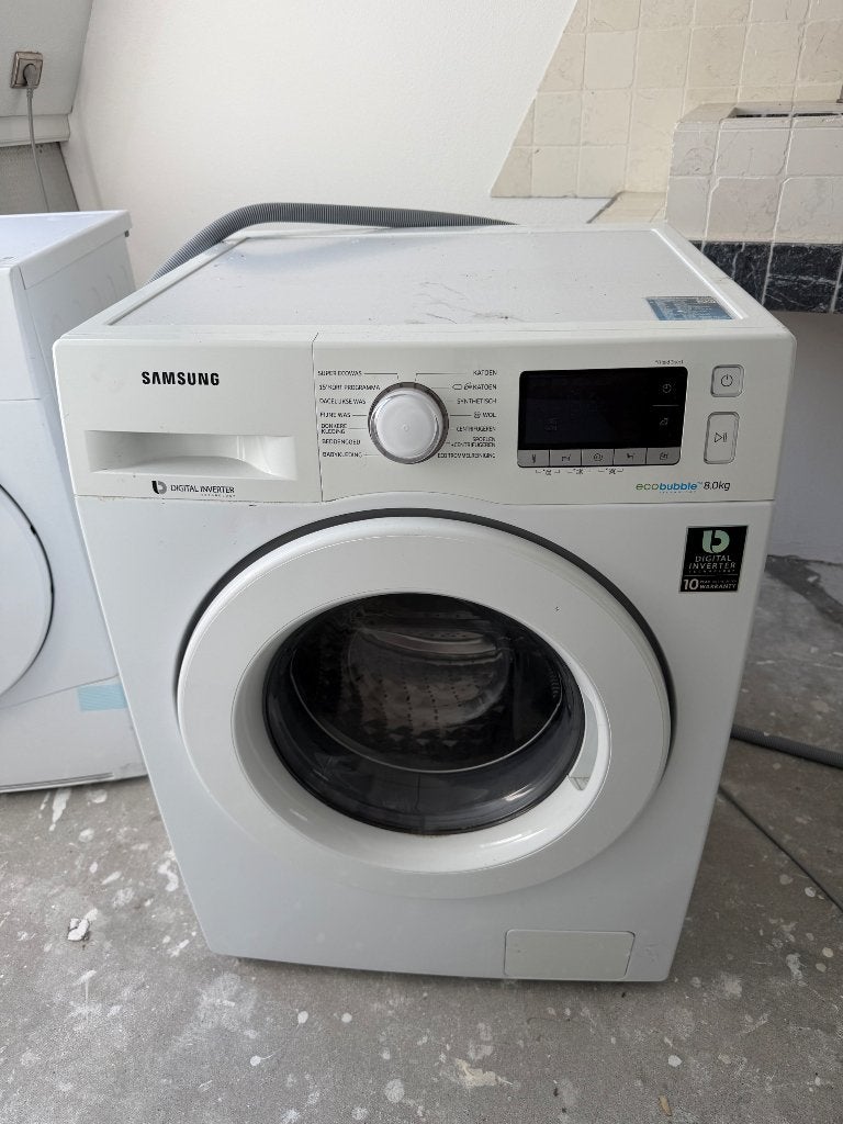 Samsung wasmachine en LG droger, Witgoed en Apparatuur, Ophalen, Gebruikt, 1200 tot 1600 toeren, 85 tot 90 cm
