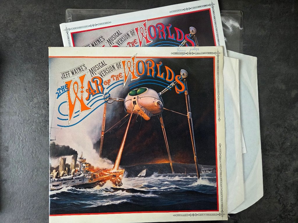 Jeff Wayne's Musical Version of The War of the Worlds LP, Inclusief boekje, Rock, Gebruikt, Ophalen of Verzenden