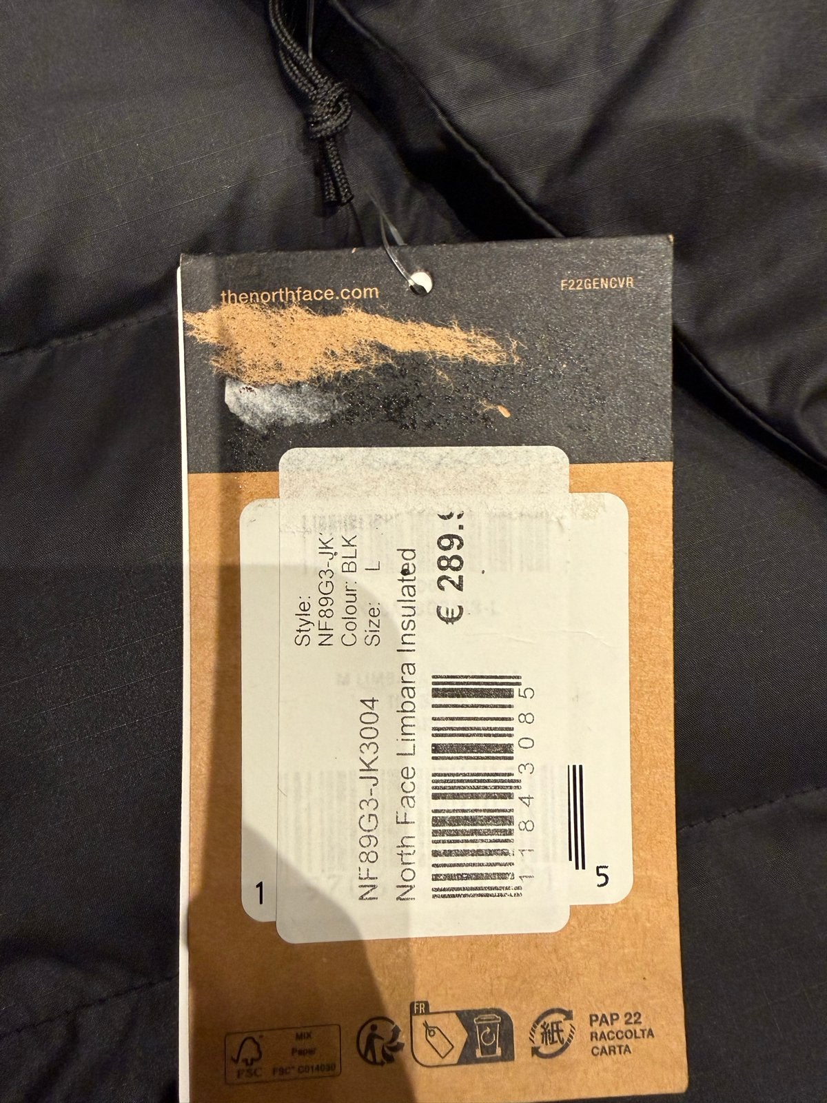 The North Face Limbra Insulated Jas Zwart Maat L, Ophalen of Verzenden, Nieuw, Maat 42/44 (L), Zwart