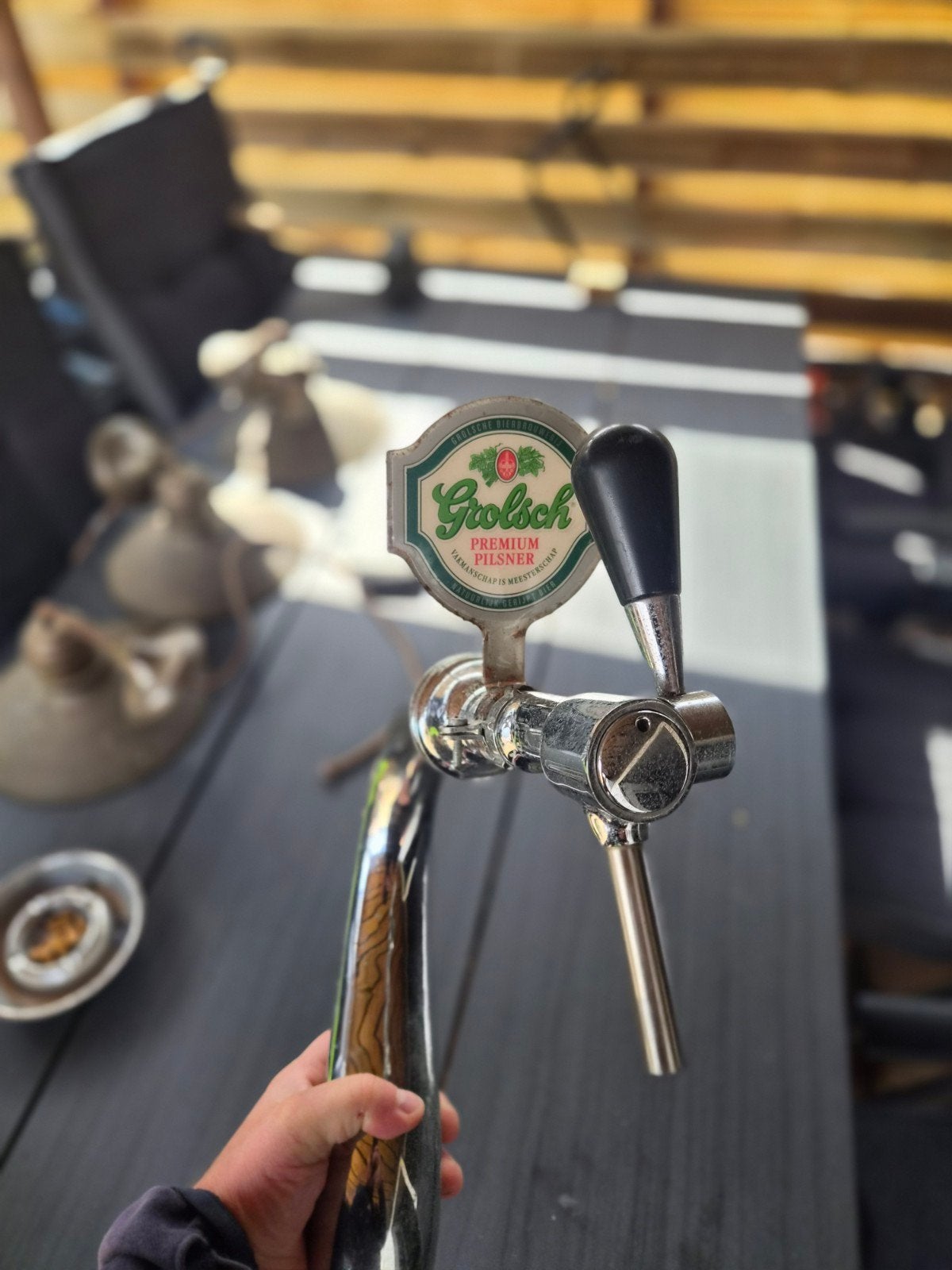 Grolsch tapzuil - Leuk voor verzamelaar of gebruik, Ophalen of Verzenden