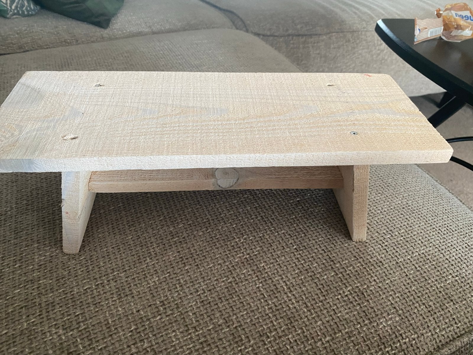 Houten krukje tafeltje hout decoratie mini, Hout, Beige, Ophalen of Verzenden, Landelijk