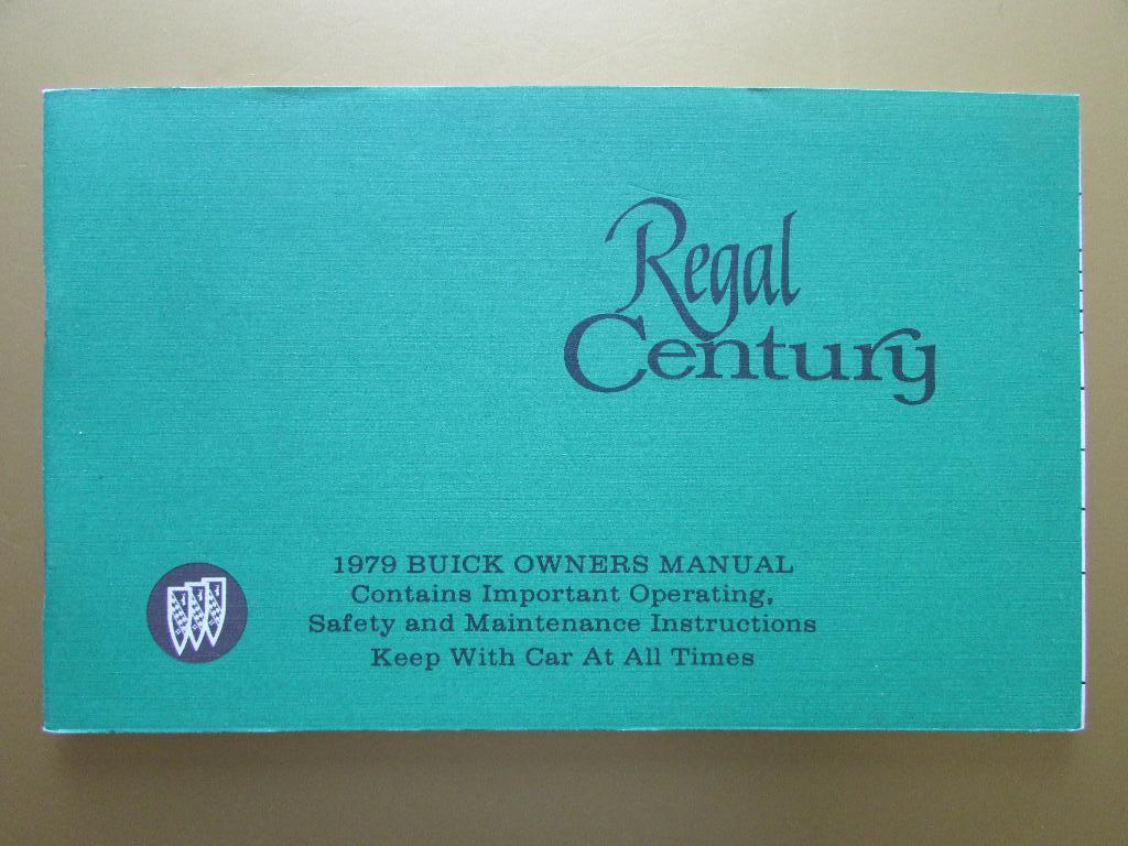1979 Buick Regal & Century owner's manual, Engels, Ophalen of Verzenden