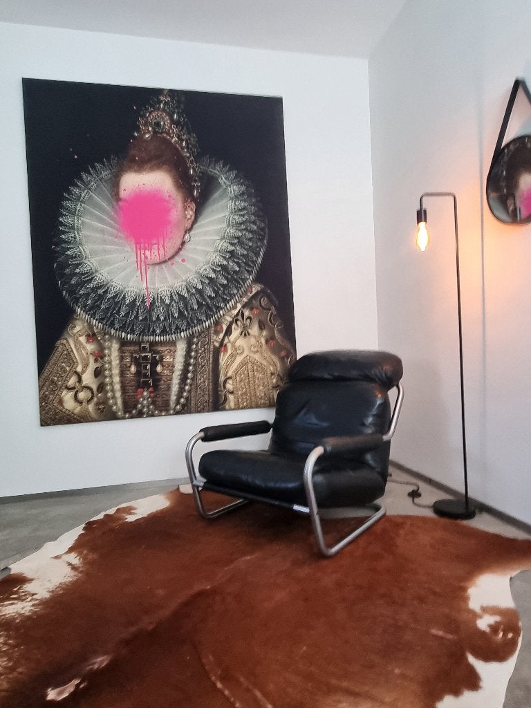 Fauteuil, Ophalen, Gebruikt, 75 tot 100 cm, Leer