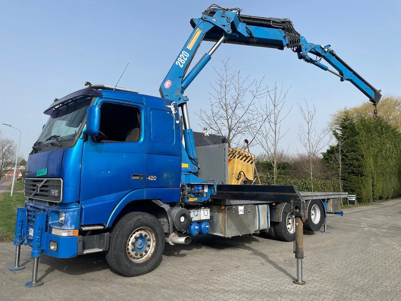Volvo FH 16 With hmf 2820 crane with jib, VERY GOOD CONDITIO, Auto's, Overige brandstoffen, Bedrijf, Handgeschakeld, 420 pk