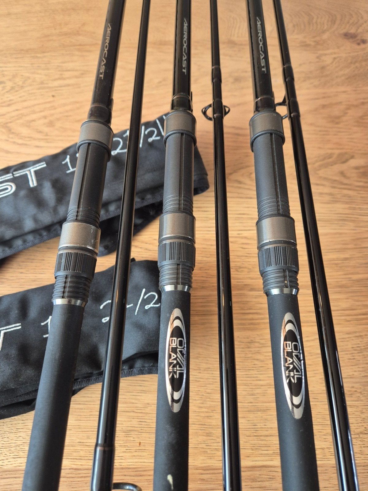 3x shimano aerocast 12ft, Ophalen of Verzenden, Zo goed als nieuw, Werphengel