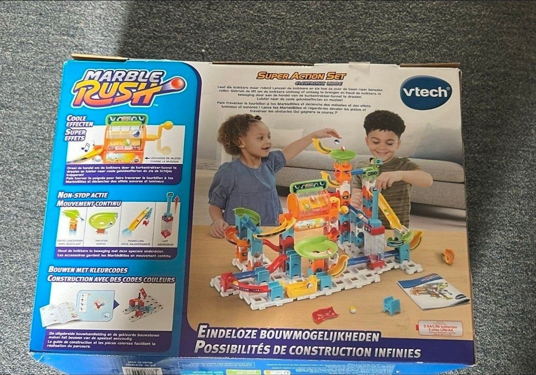 VTech Marble Rush Super Action Set knikkerbaan, Ophalen, Zo goed als nieuw, Overige merken