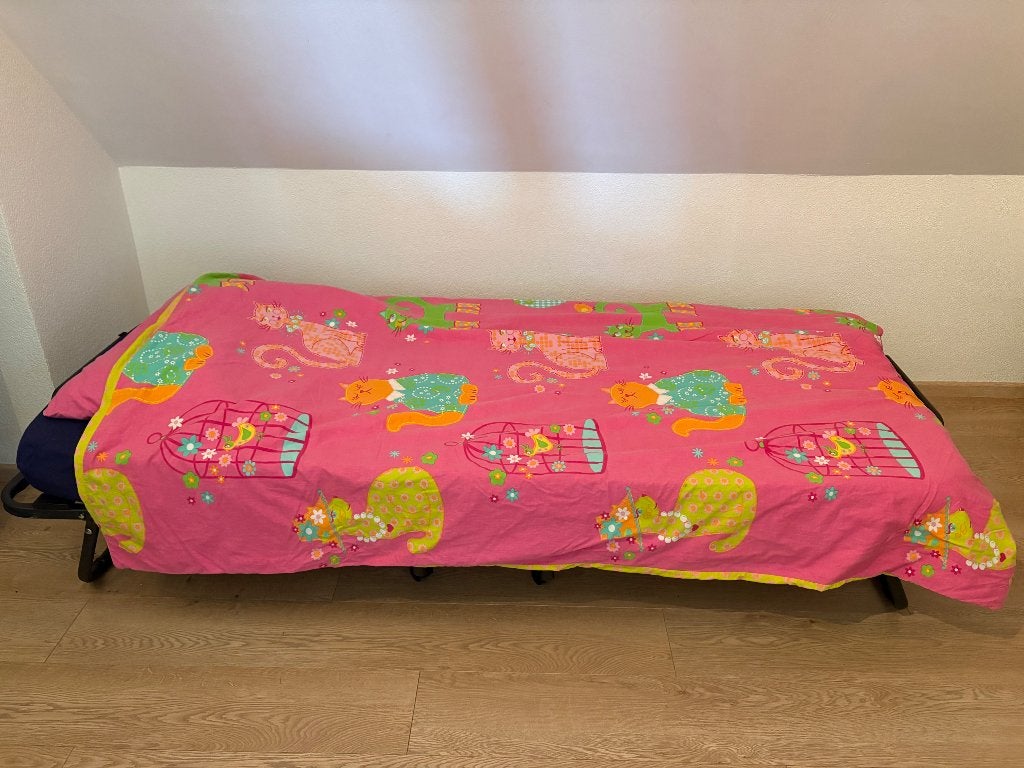 Opklapbed, Huis en Inrichting, Ophalen, Gebruikt, Eenpersoons, Zwart