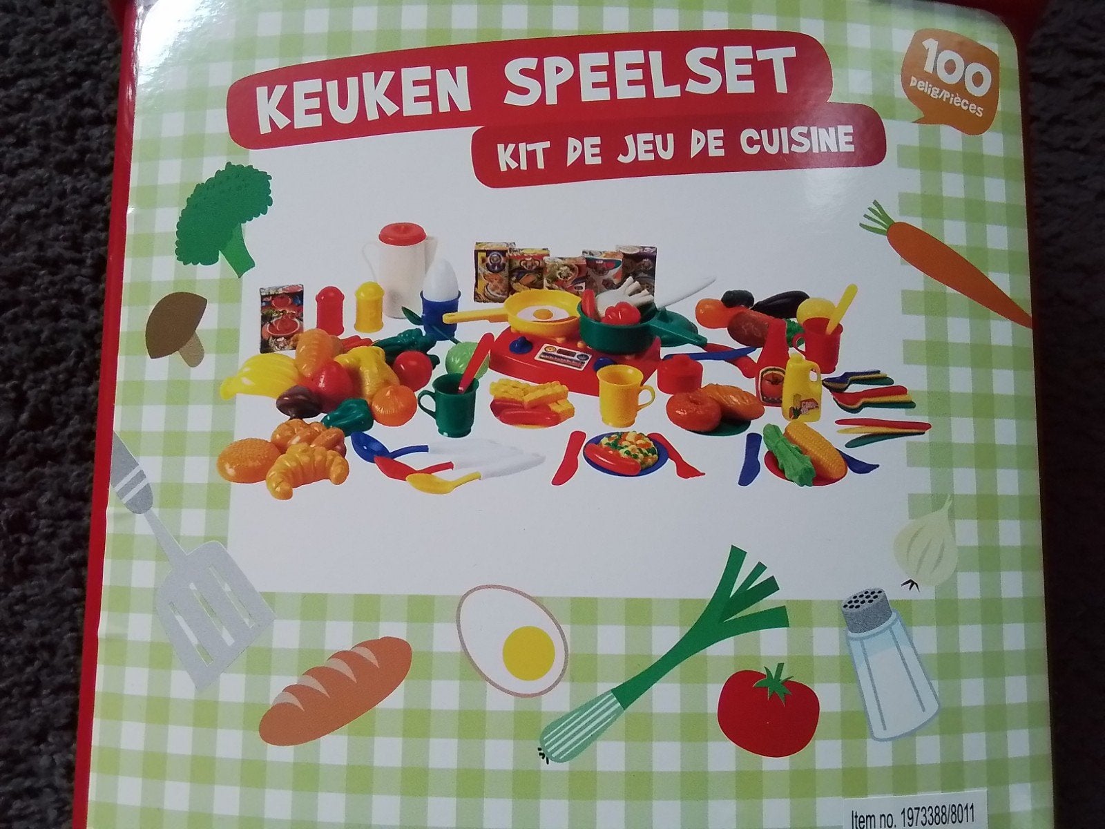 Keuken speelset 100 delig., Kinderen en Baby's, Speelgoed | Speelkeukens, Ophalen, Kunststof