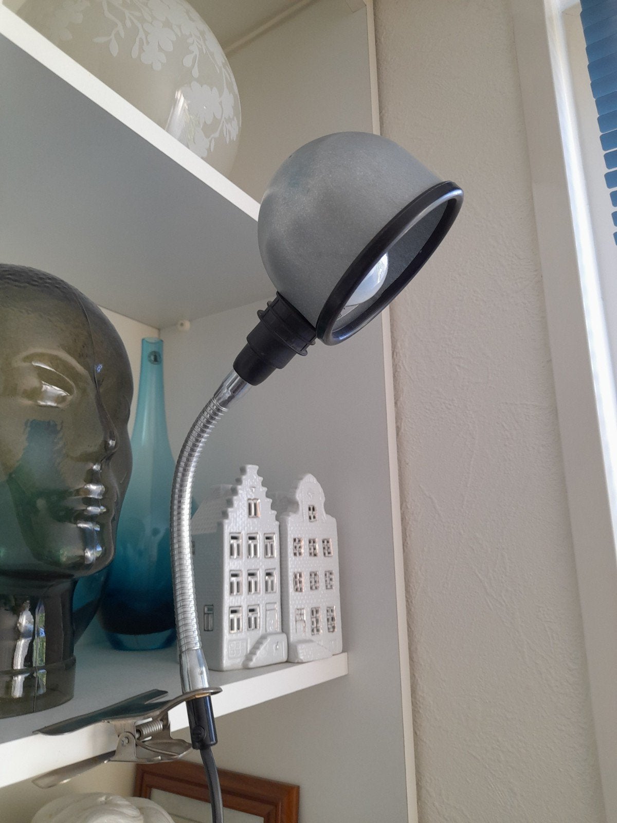 Lamp met klem knijplamp Ikea - zgan, Huis en Inrichting, Lampen | Spots, Ophalen, Zo goed als nieuw, Metaal of Aluminium