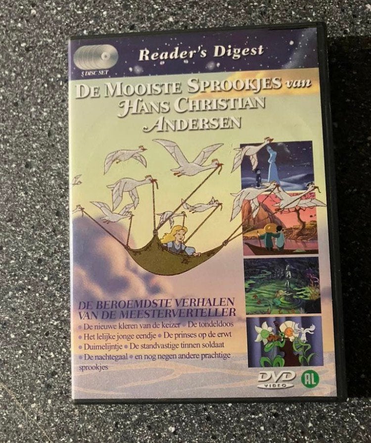 De mooiste sprookjes van Hans Christian Andersen 5-Disc, Cd's en Dvd's, Europees, Tekenfilm, Alle leeftijden, Ophalen of Verzenden