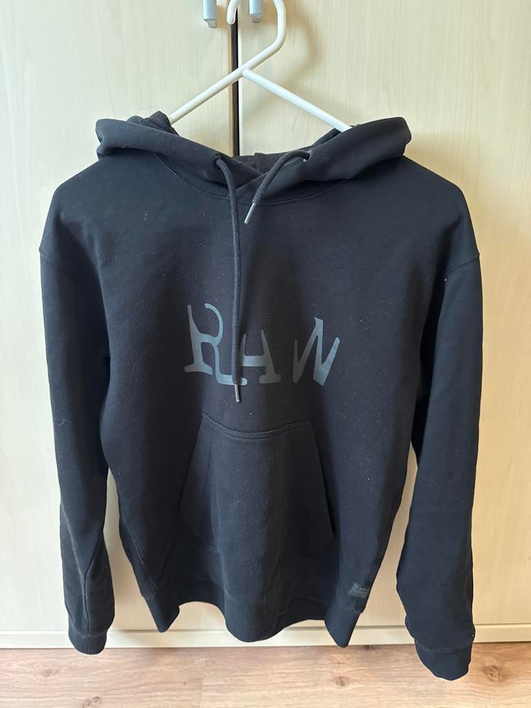 G-Star RAW Hoodie Zwart Maat M, Ophalen of Verzenden, Zo goed als nieuw, Maat 38/40 (M), Zwart