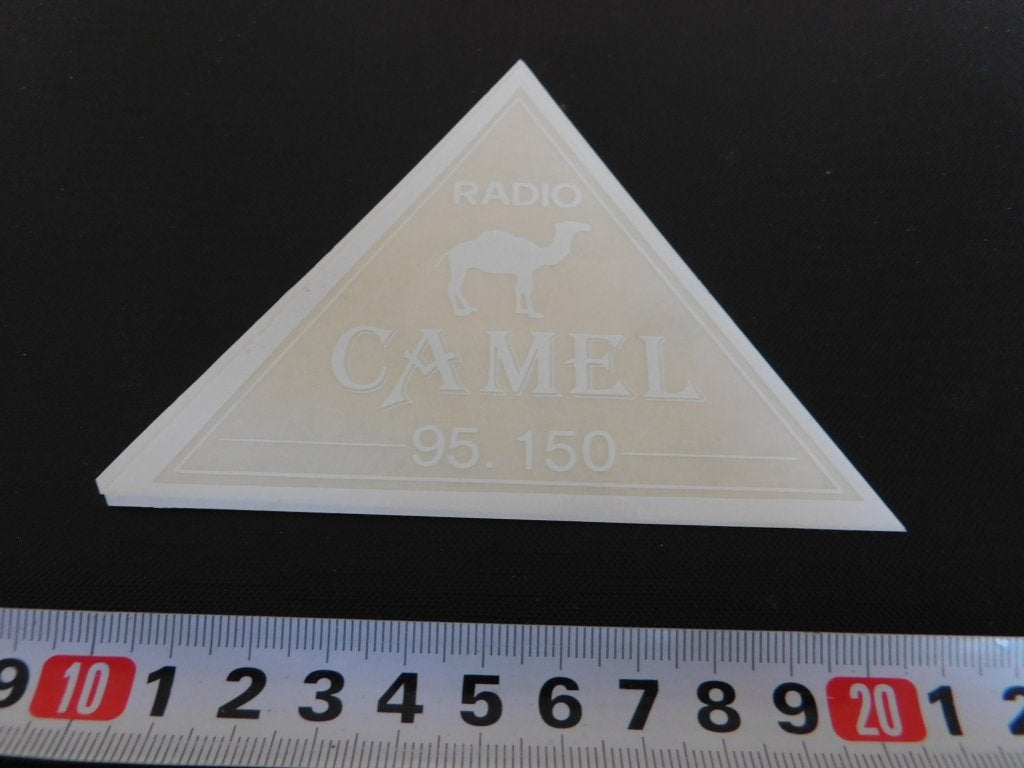 sticker transparant wit RADIO CAMEL 95.150, Verzamelen, Ophalen, Zo goed als nieuw